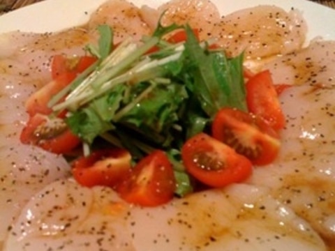 和風ホタテのカルパッチョ